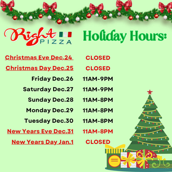 Holiday hours 2025