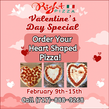 Valentine's Day pizza special