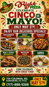 Cinco de Mayo - Special menu