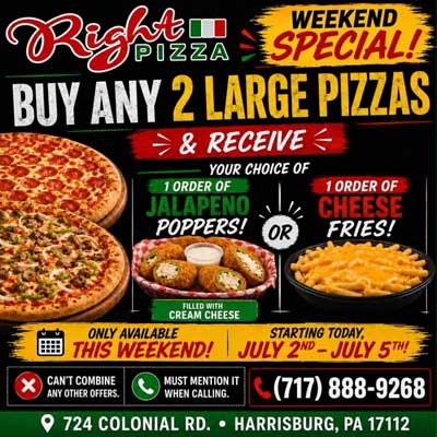 Four of July specials