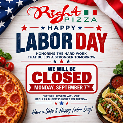 Flyer - Closed on Labor Day